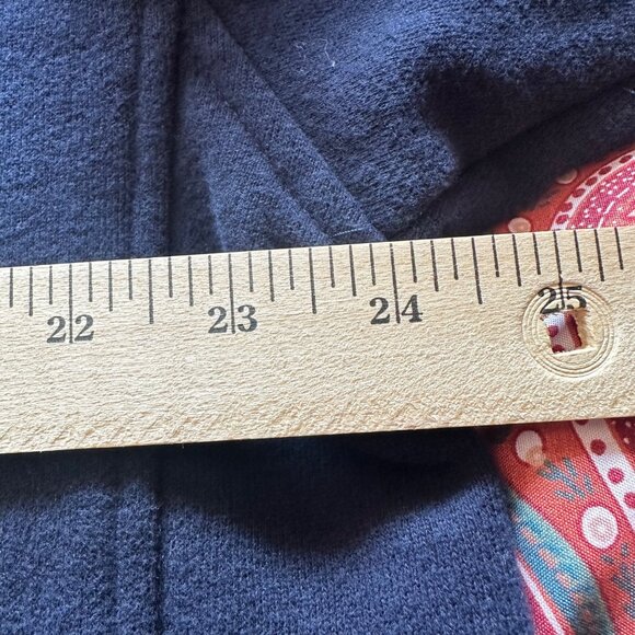 Izod Mens Navy Blue 1/4 Zip Pullover Sweatshirt XXL Preppy Dark Academia - Picture 6 of 7